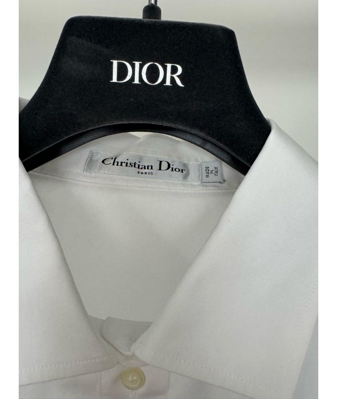 CHRISTIAN DIOR Белая хлопковая рубашка, фото 4