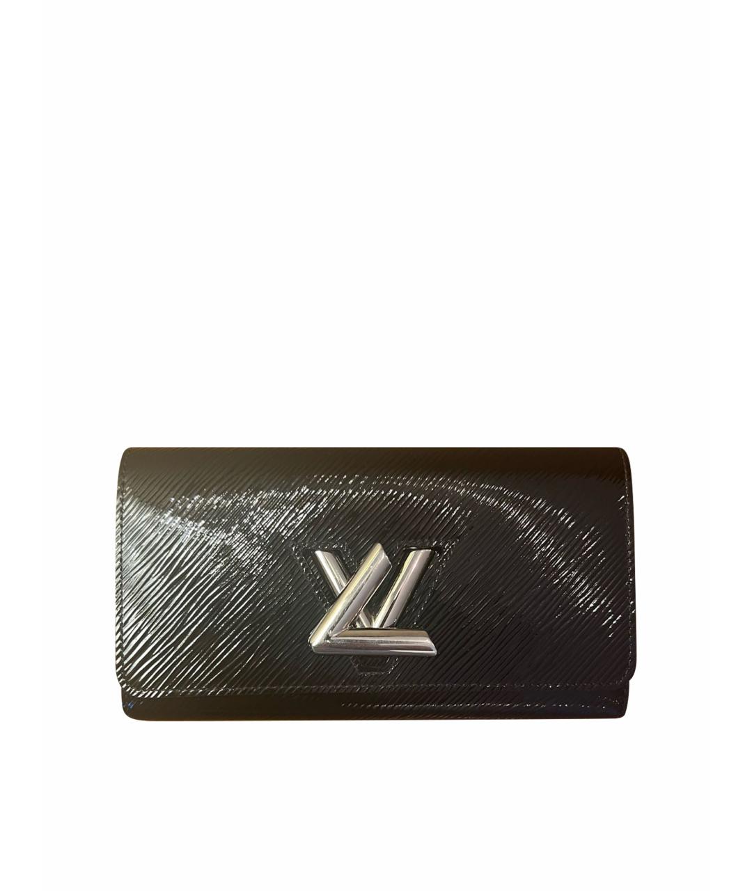 LOUIS VUITTON Черный кошелек из лакированной кожи, фото 1