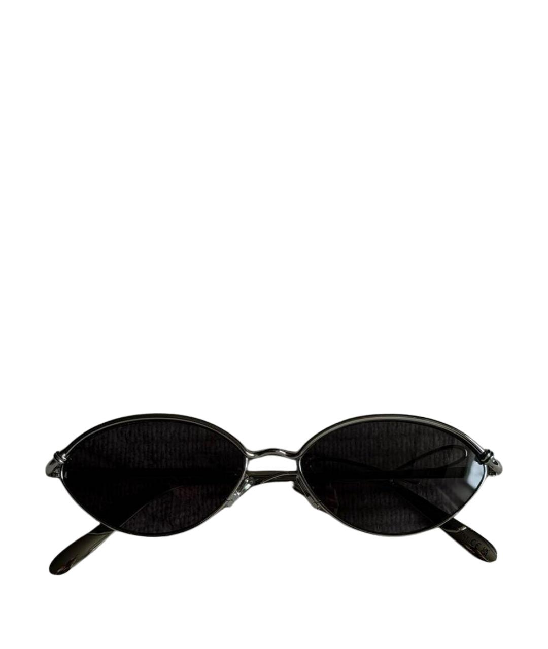 CHRISTIAN DIOR Серые металлические солнцезащитные очки, фото 1