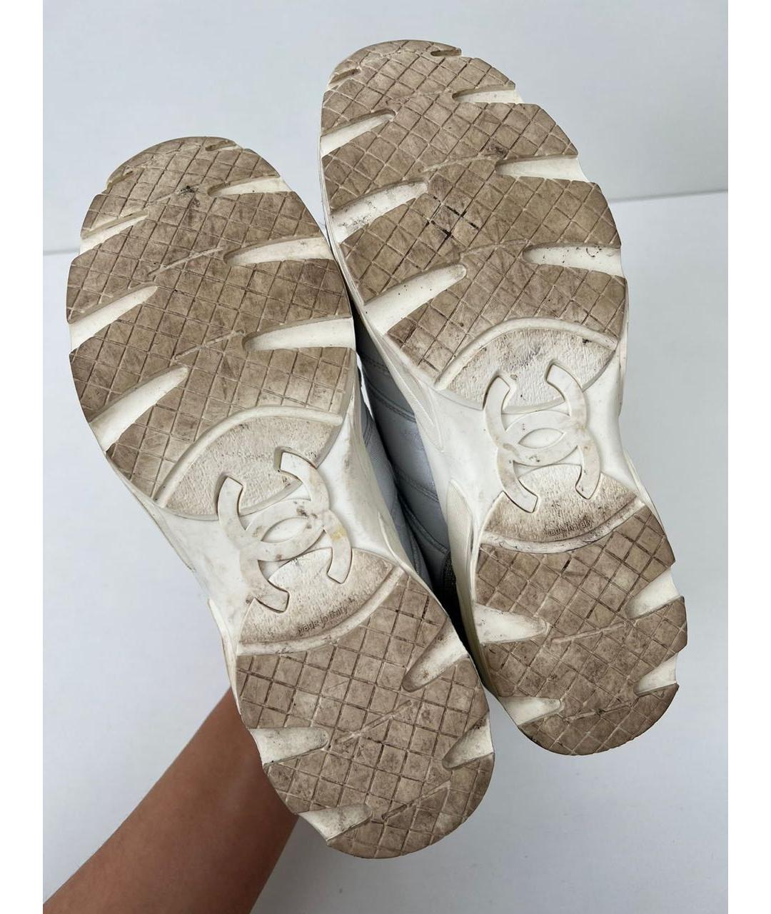 CHANEL Голубые кроссовки, фото 5