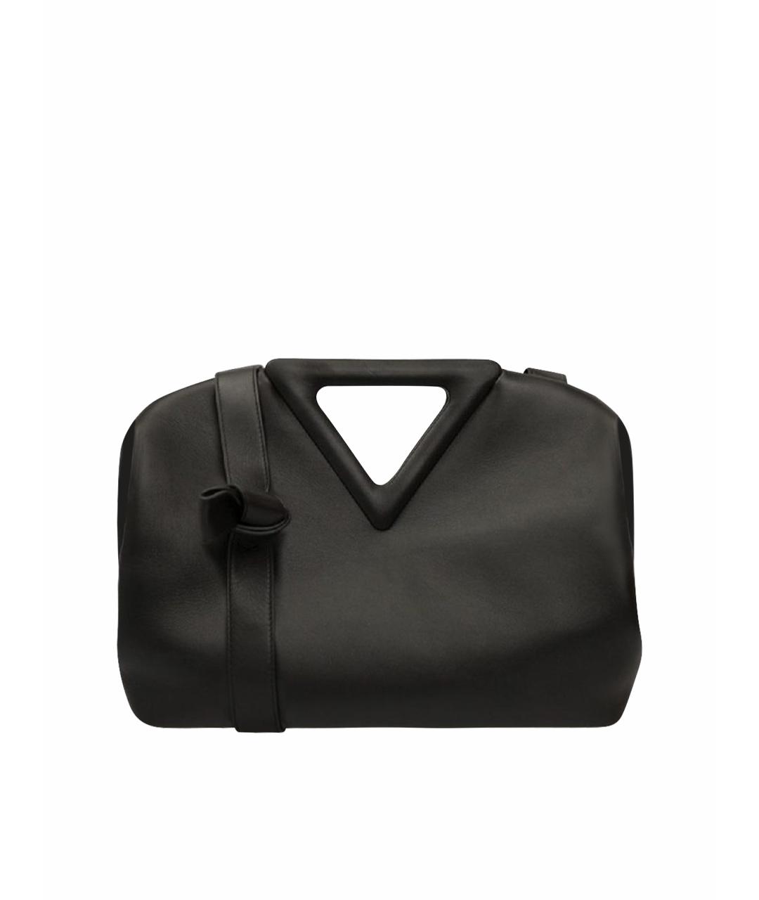 BOTTEGA VENETA Черная кожаная сумка тоут, фото 1
