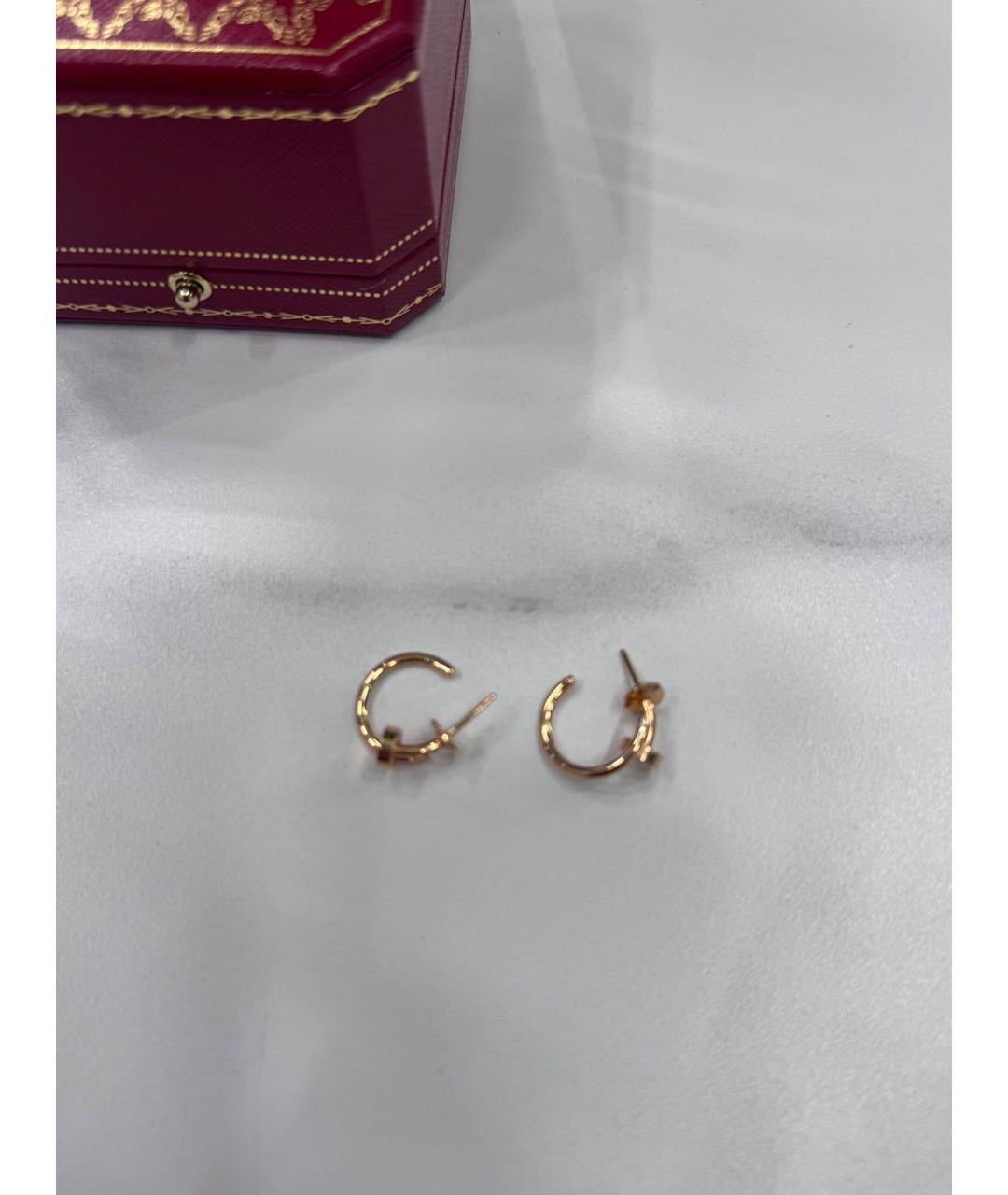 CARTIER Золотые серьги из розового золота, фото 3