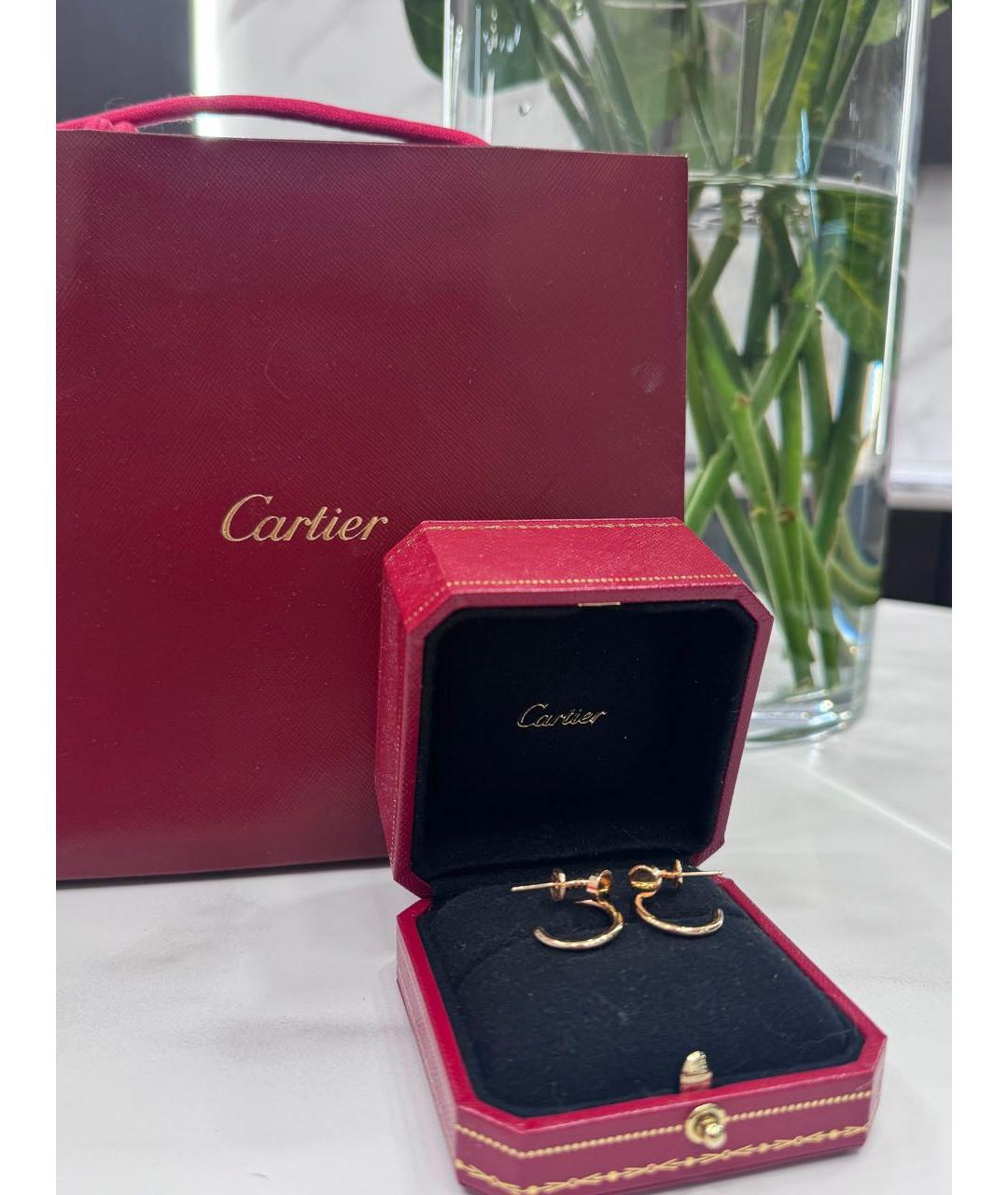 CARTIER Золотые серьги из розового золота, фото 5