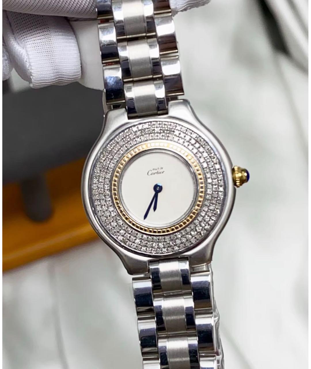 CARTIER Серебряные металлические часы, фото 4