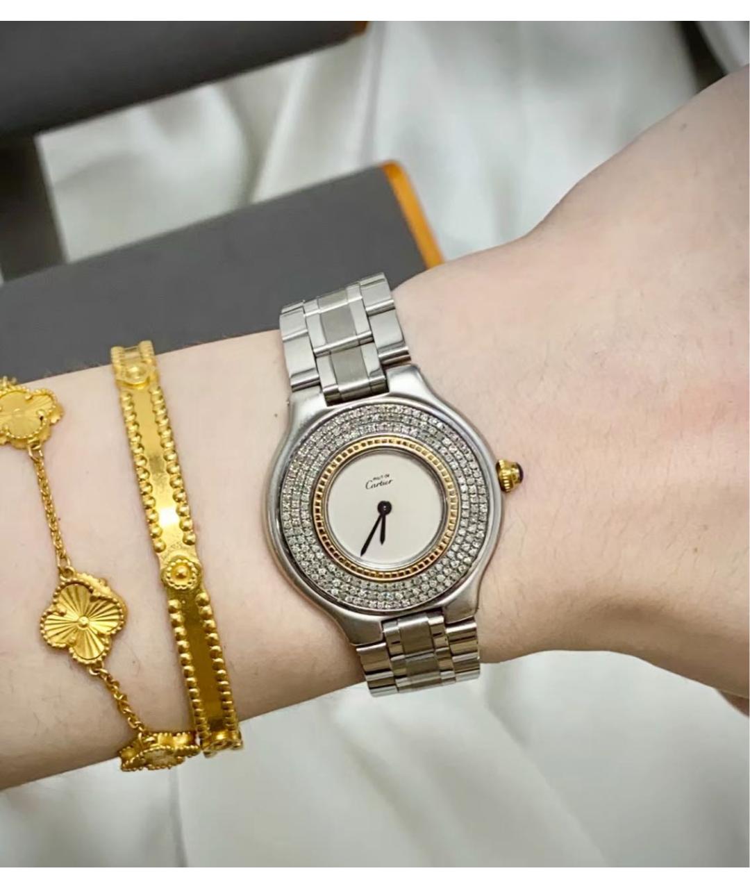 CARTIER Серебряные металлические часы, фото 2
