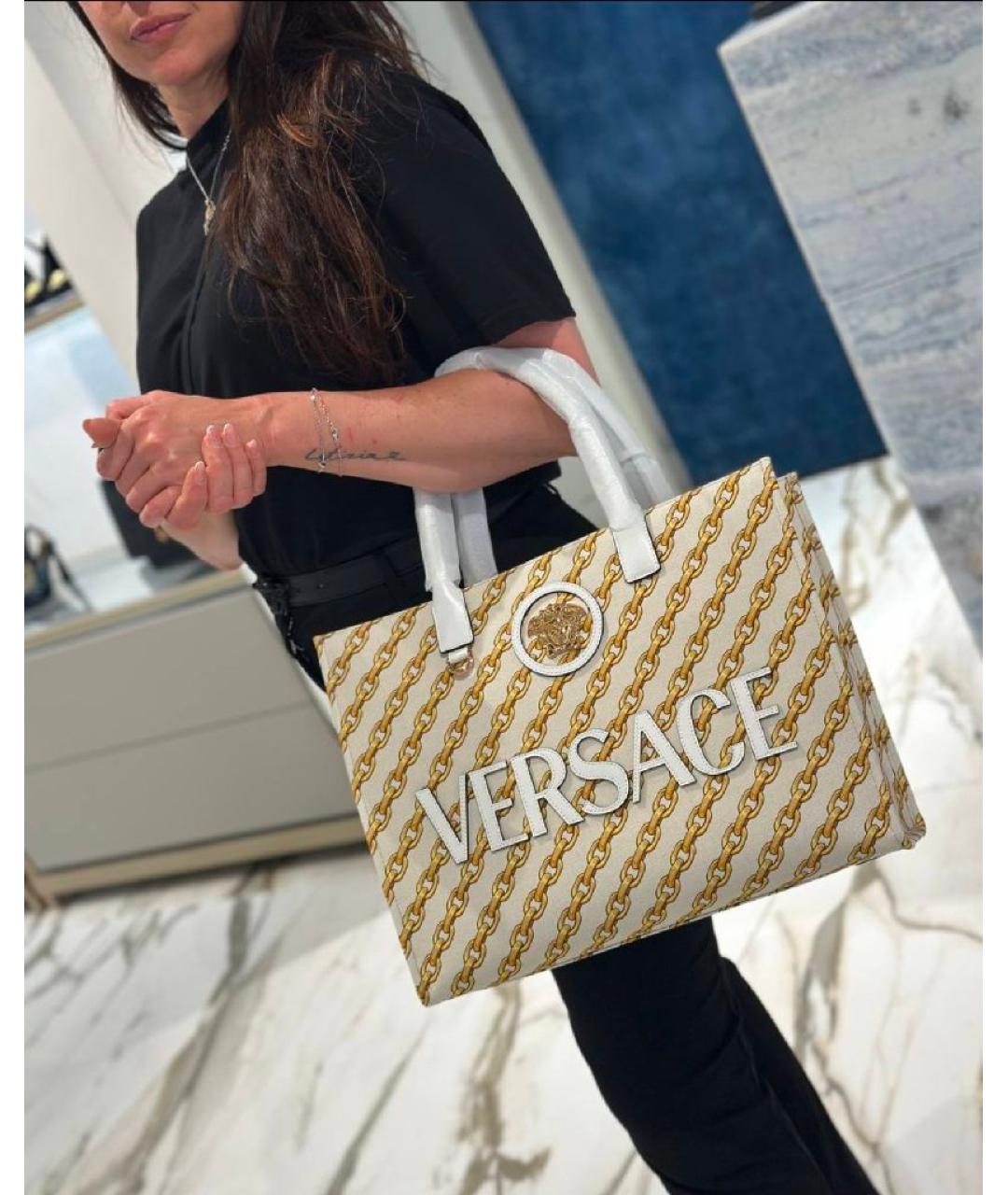 VERSACE Мульти тканевая сумка тоут, фото 6