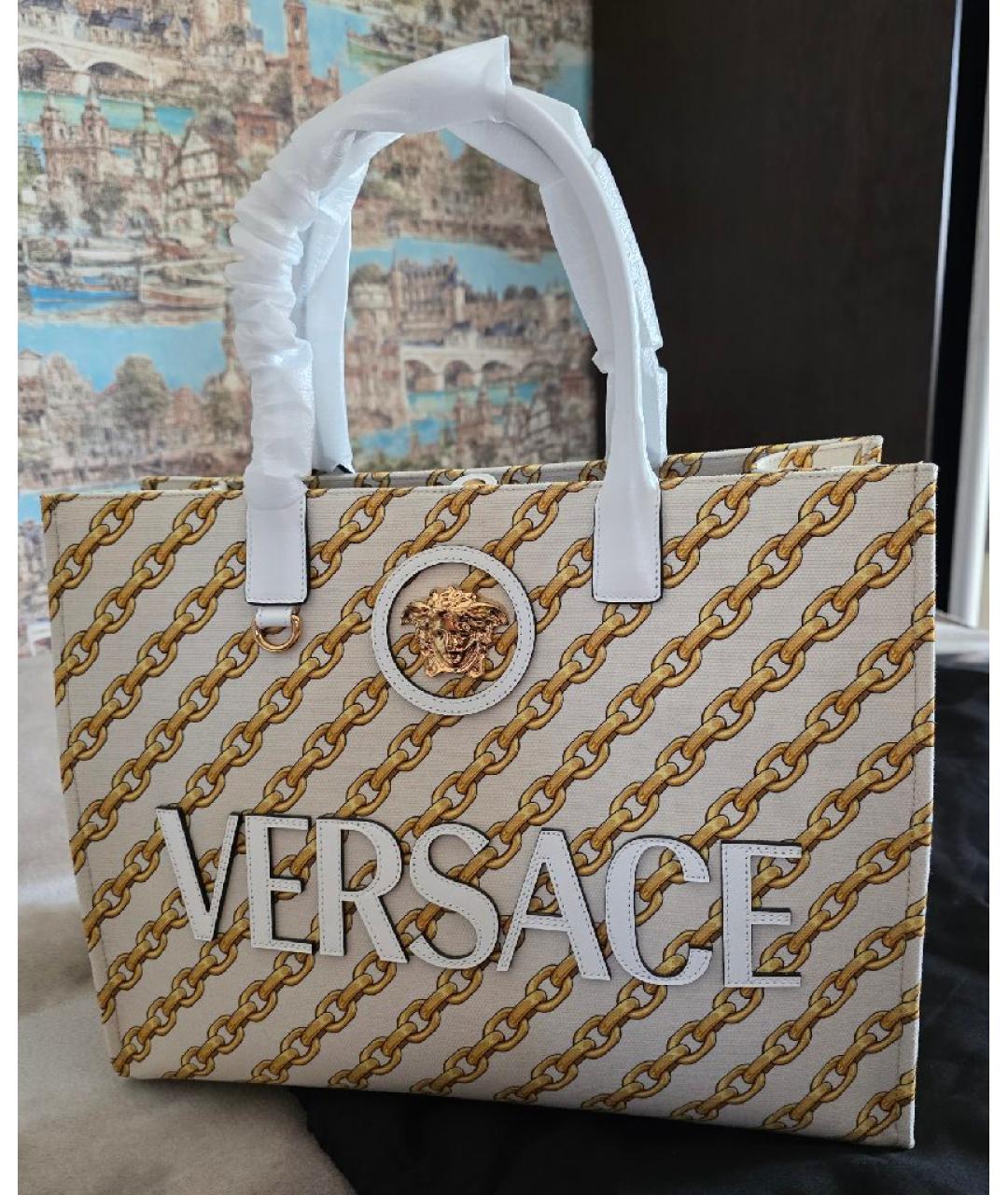 VERSACE Мульти тканевая сумка тоут, фото 10