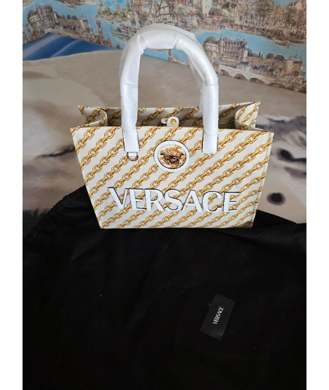 VERSACE Мульти тканевая сумка тоут, фото 8