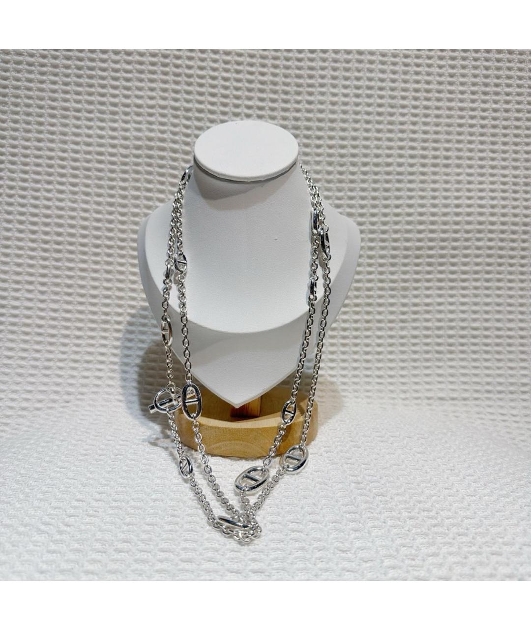 HERMES Серебряное колье, фото 6