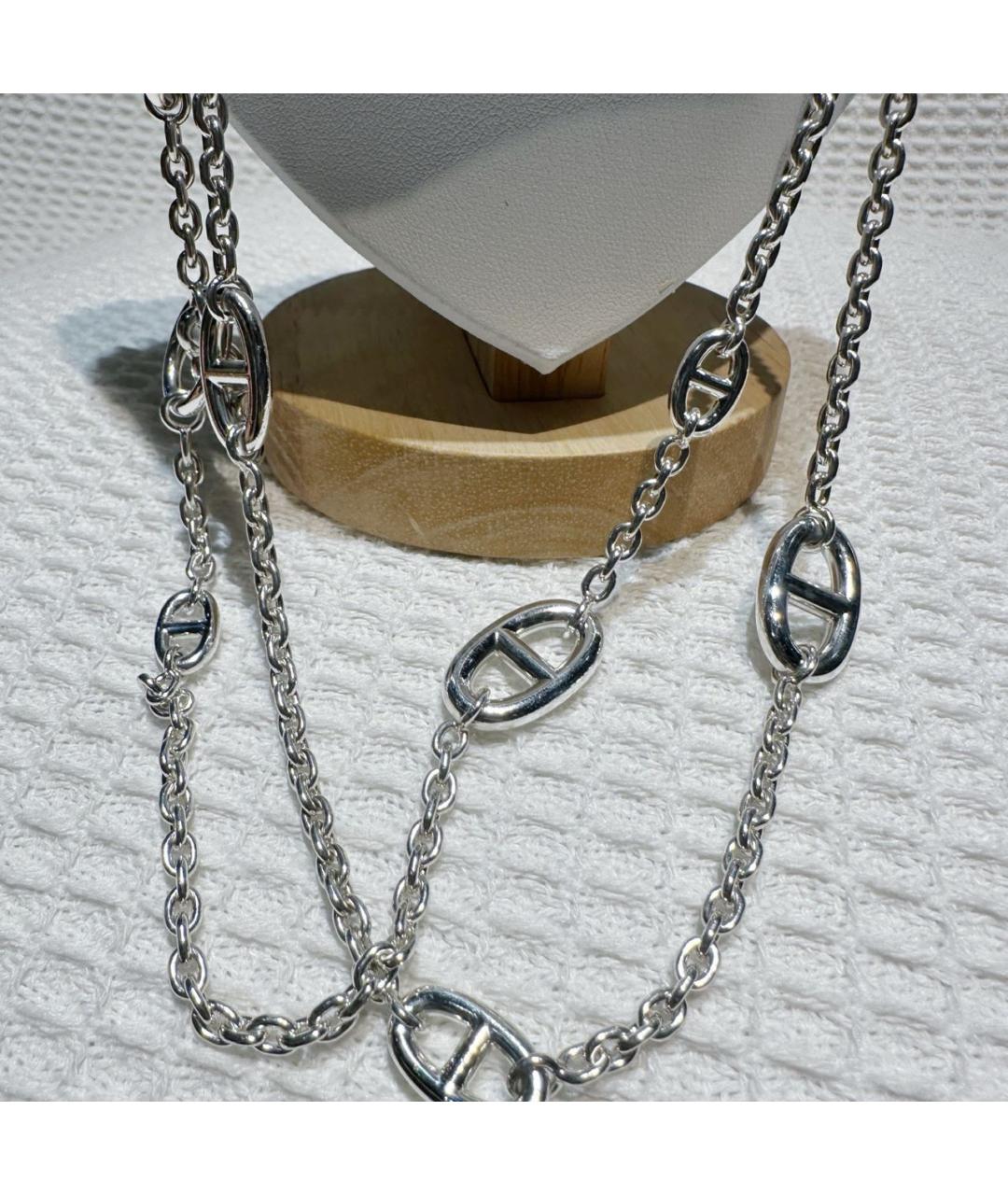 HERMES Серебряное колье, фото 4
