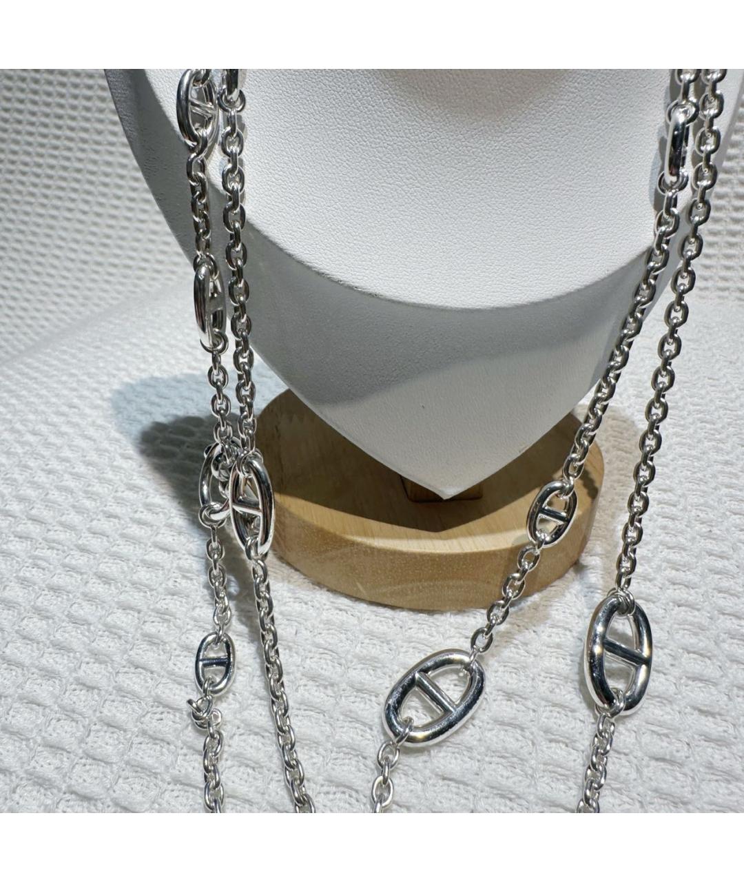 HERMES Серебряное колье, фото 5