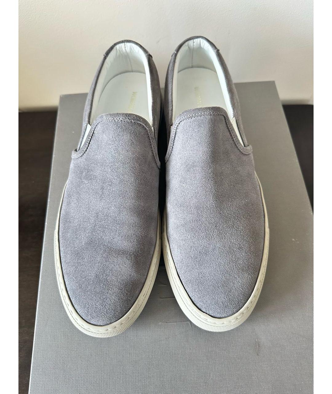 COMMON PROJECTS Серые замшевые слипоны, фото 2