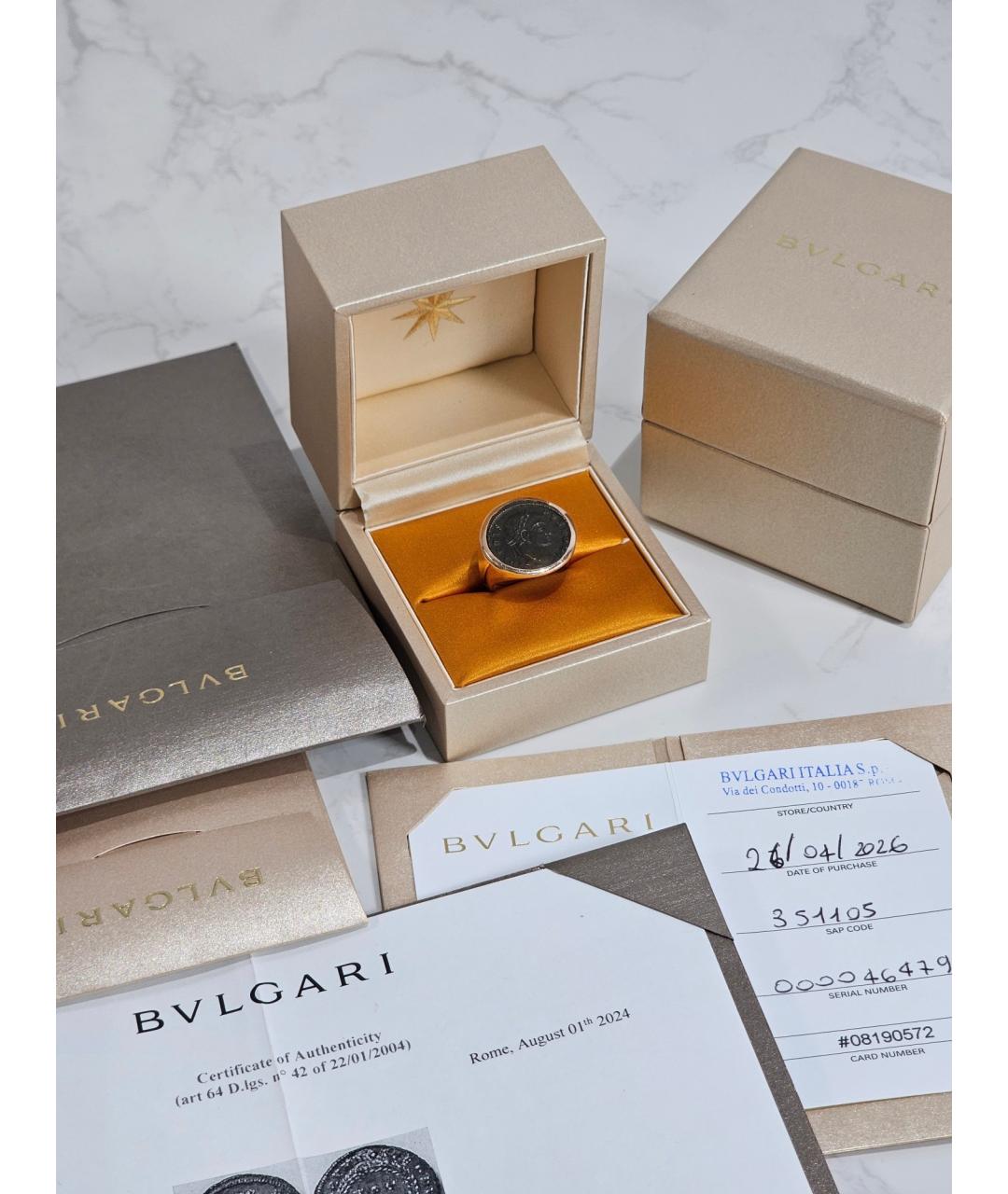 BVLGARI Золотое кольцо из розового золота, фото 2