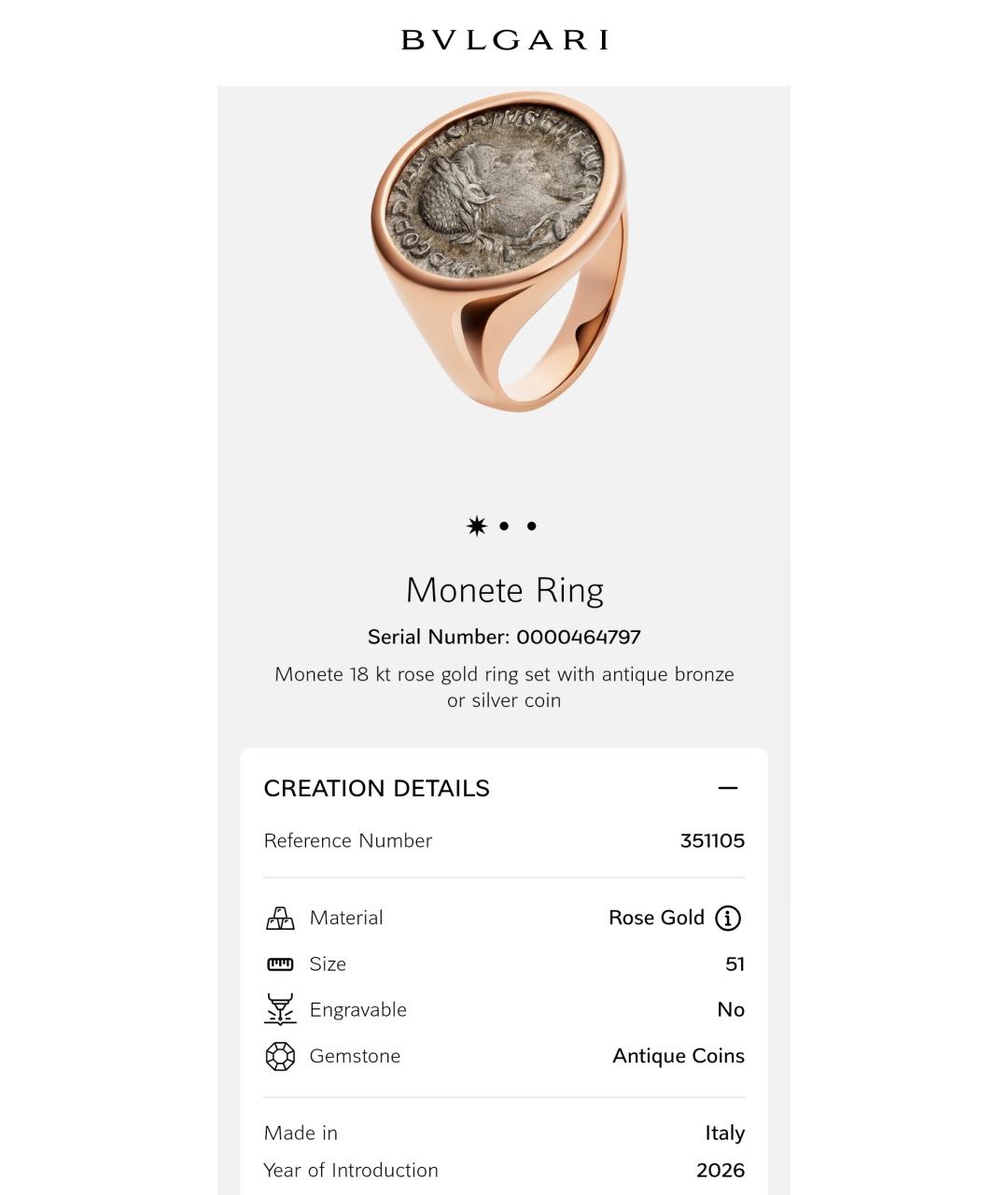BVLGARI Золотое кольцо из розового золота, фото 5