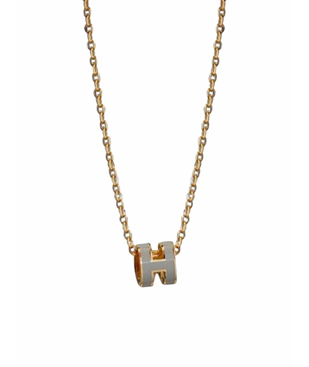 HERMES Золотая подвеска, фото 1