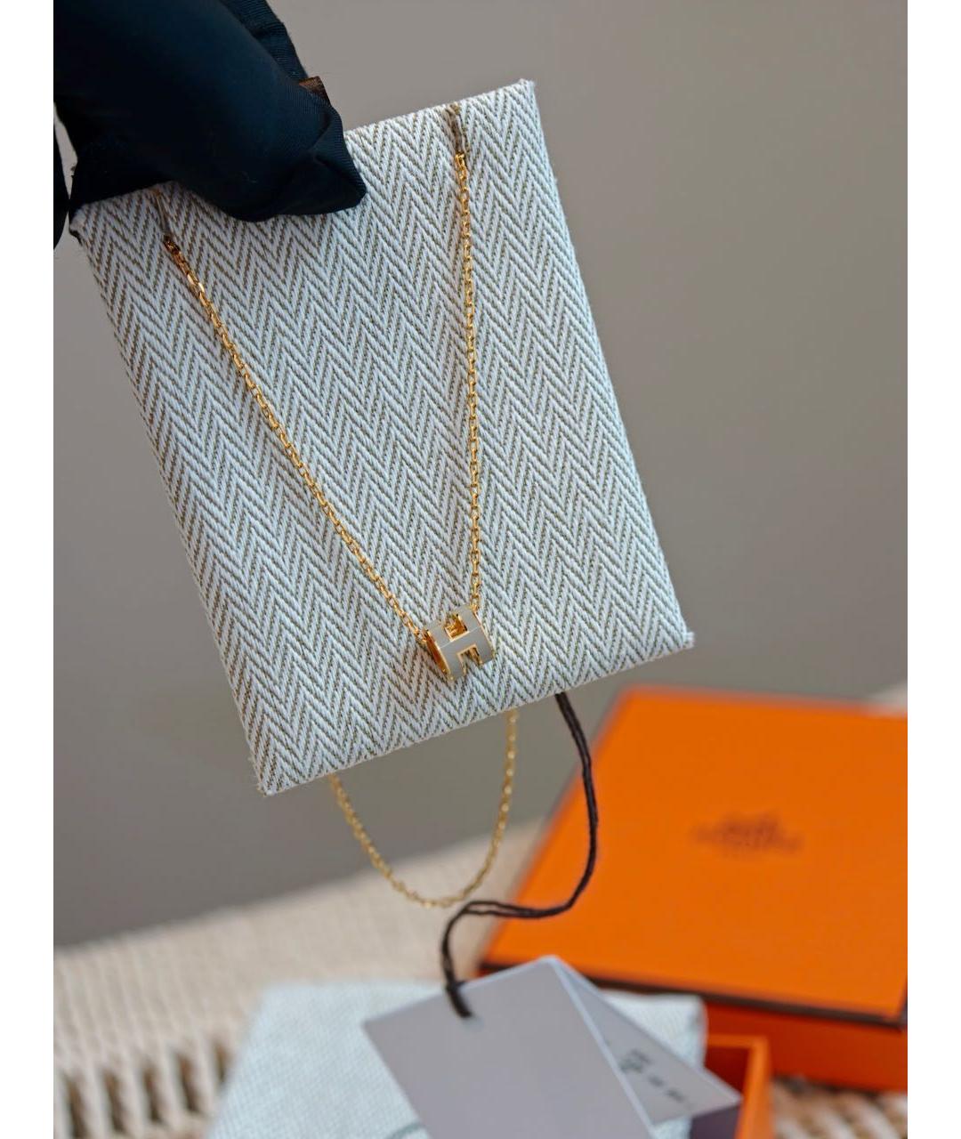 HERMES Золотая подвеска, фото 4