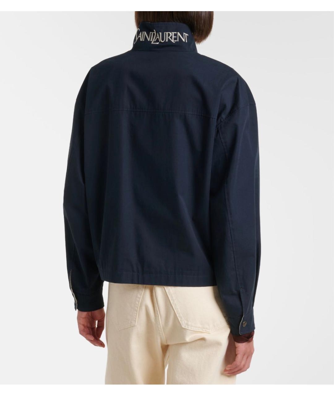 SAINT LAURENT Темно-синяя куртка, фото 3