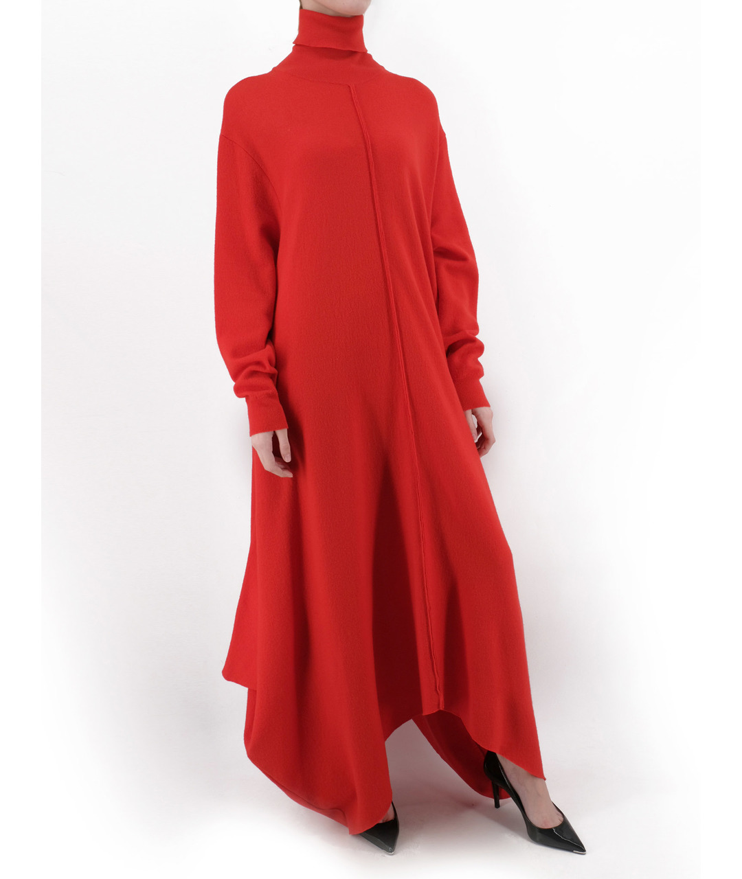 STELLA MCCARTNEY Красное шерстяное повседневное платье, фото 2