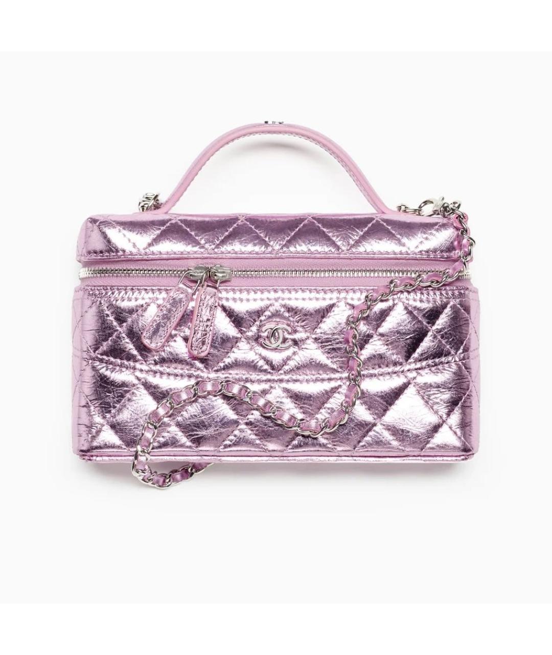 CHANEL Фиолетовая сумка через плечо из лакированной кожи, фото 2