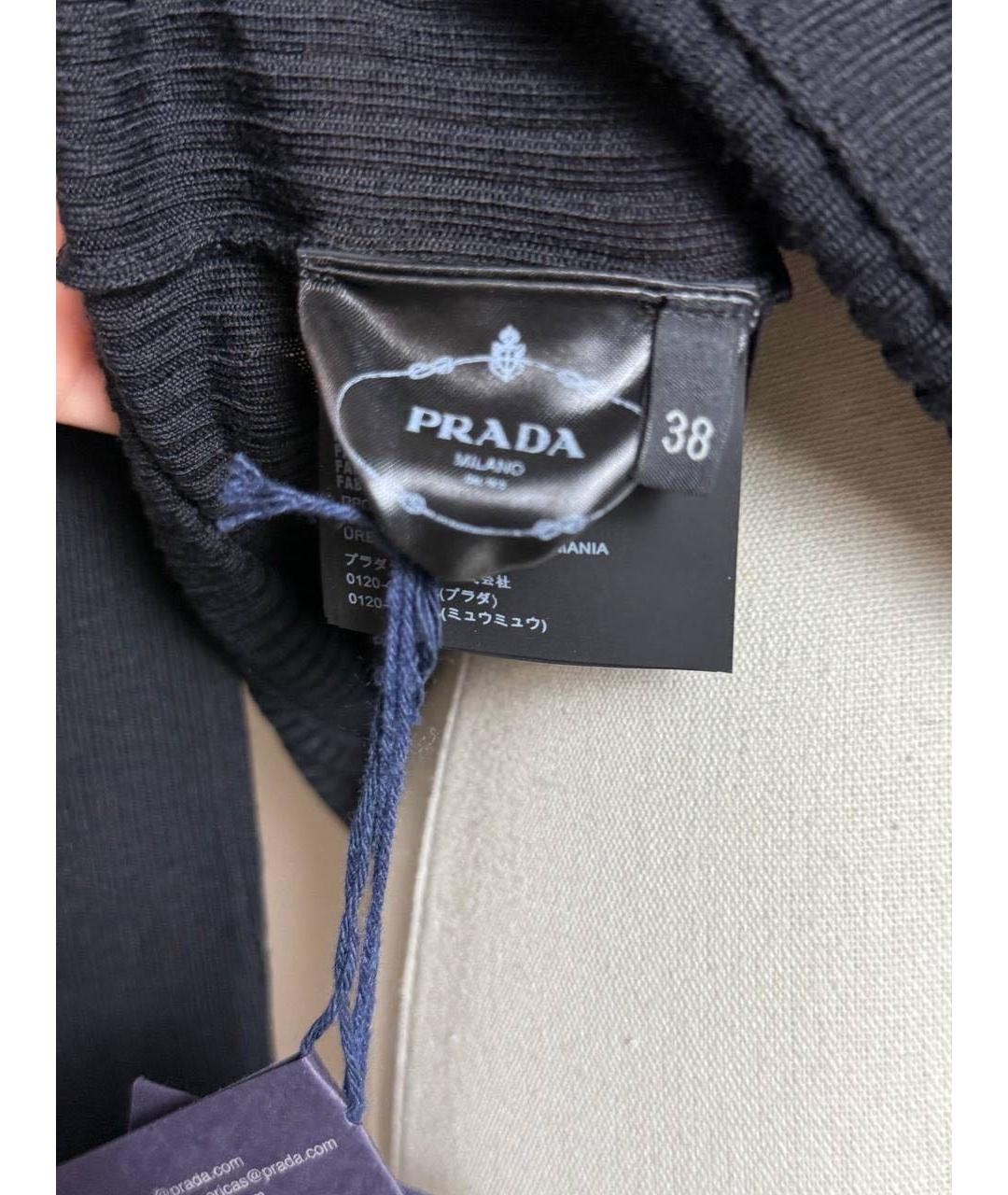 PRADA Черная шерстяная водолазка, фото 3