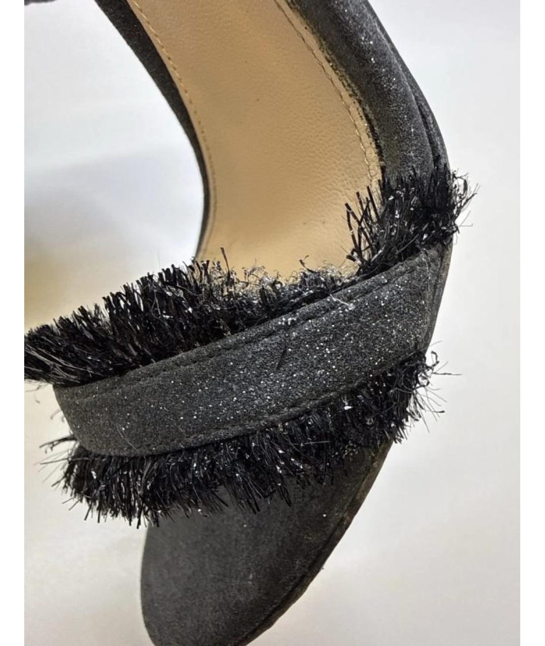 GIANVITO ROSSI Черные босоножки, фото 8