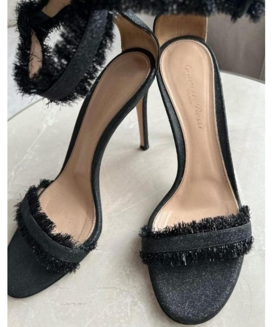 GIANVITO ROSSI Черные босоножки, фото 4
