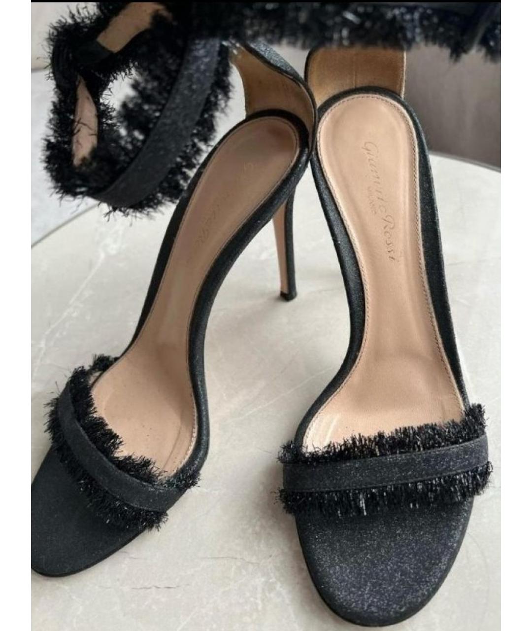 GIANVITO ROSSI Черные босоножки, фото 6
