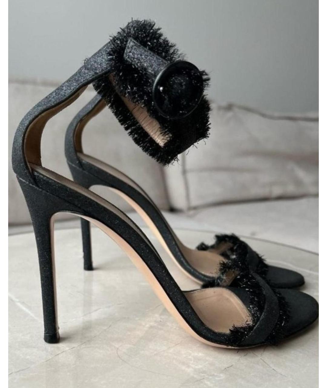 GIANVITO ROSSI Черные босоножки, фото 2