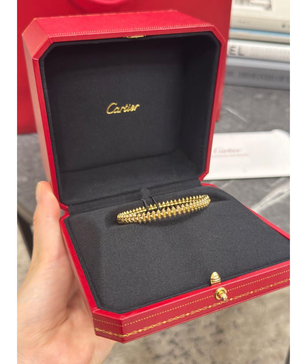 CARTIER Желтый браслет из желтого золота, фото 2