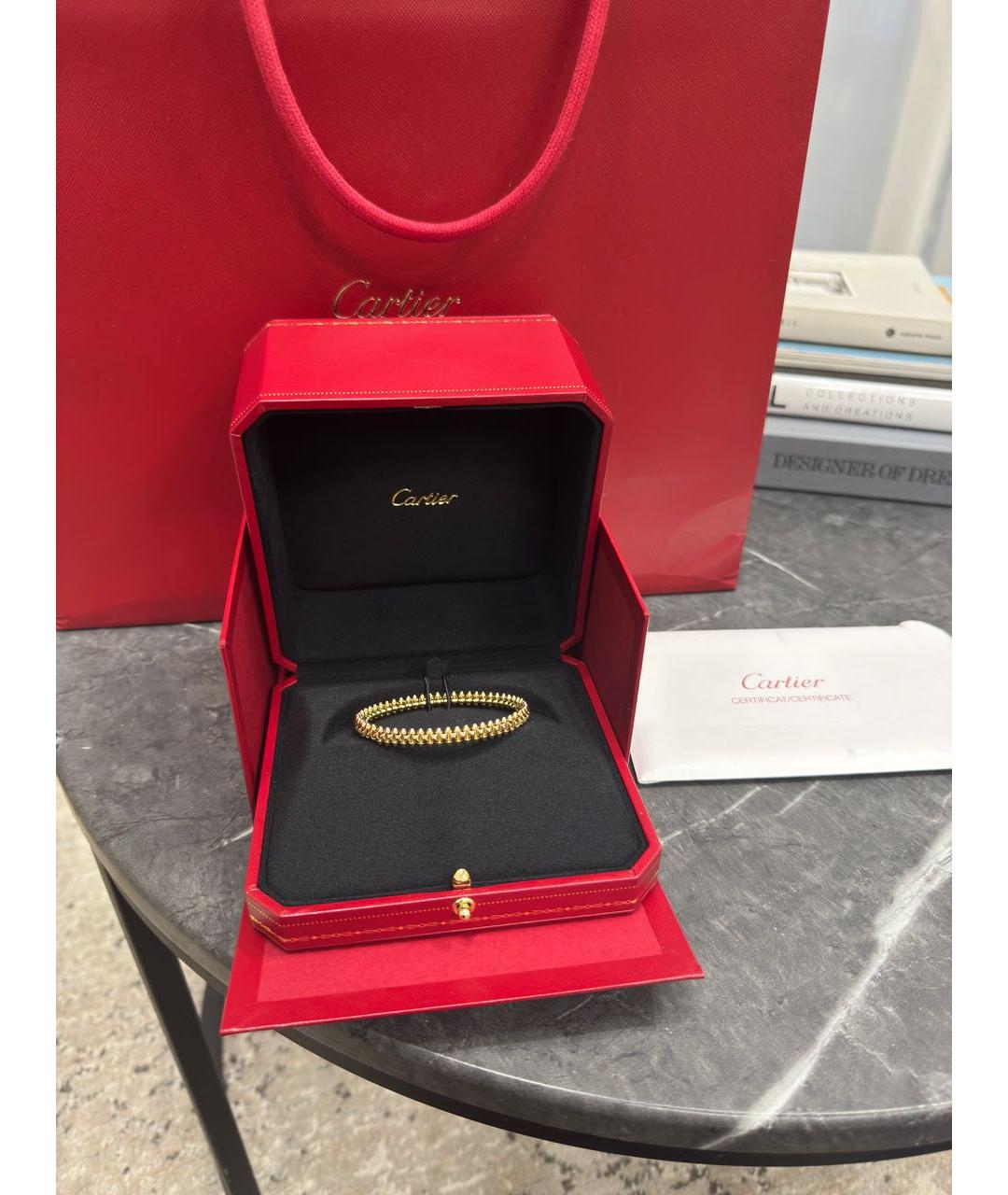 CARTIER Желтый браслет из желтого золота, фото 5