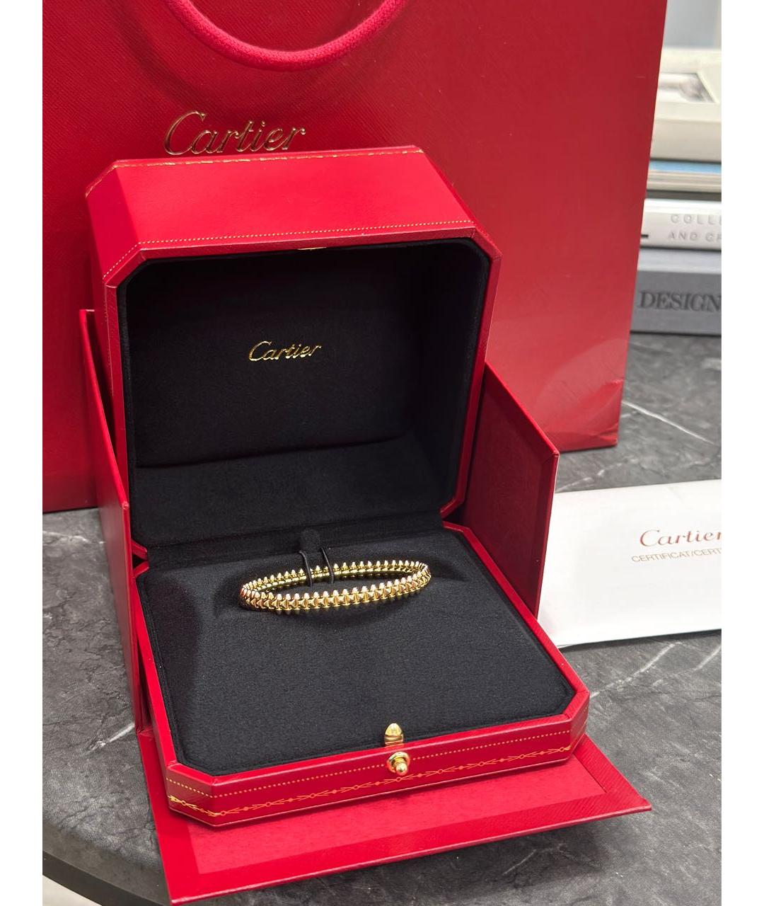 CARTIER Желтый браслет из желтого золота, фото 3