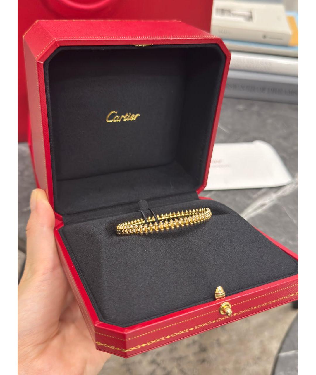CARTIER Желтый браслет из желтого золота, фото 4
