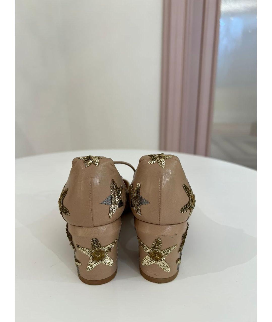 VALENTINO Бежевые кожаные туфли, фото 2