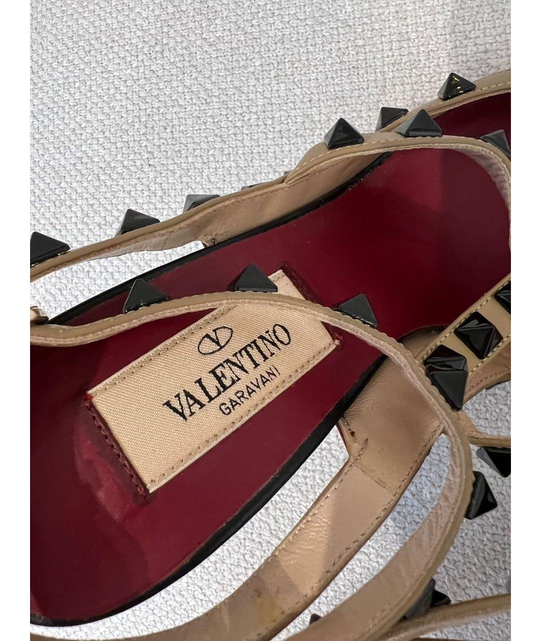 VALENTINO Бордовые кожаные туфли, фото 7