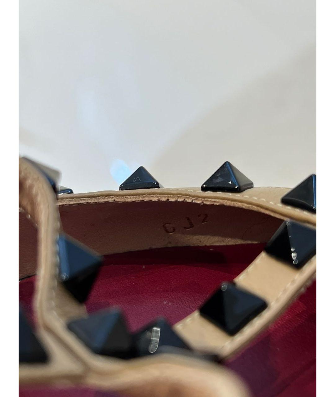 VALENTINO Бордовые кожаные туфли, фото 8