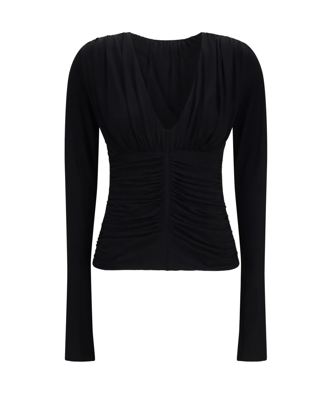 SPORTMAX Черная синтетическая блузы, фото 1