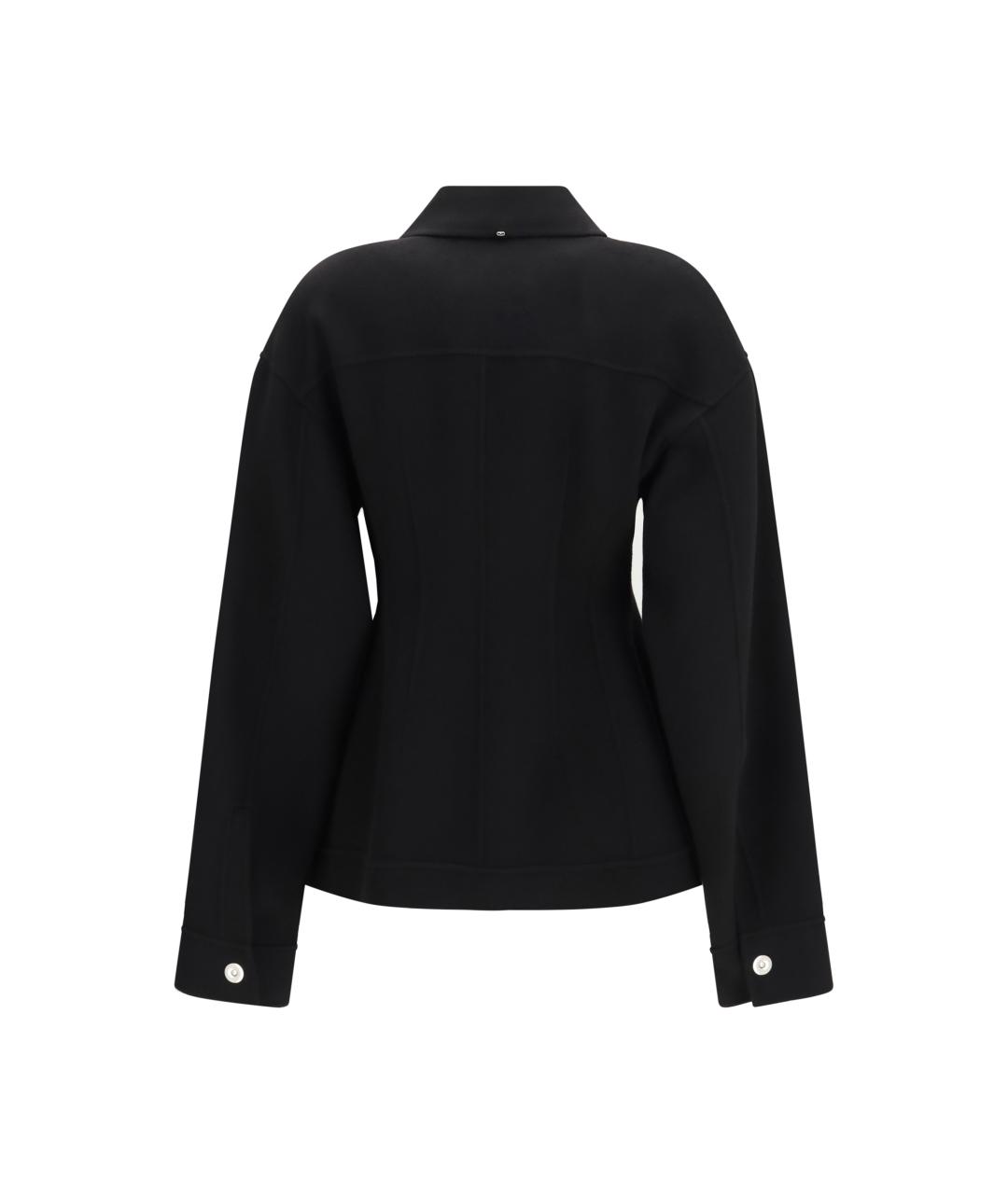 SPORTMAX Черное шерстяное пальто, фото 2