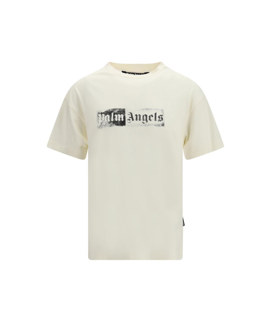 PALM ANGELS Белая хлопковая футболка, фото 1