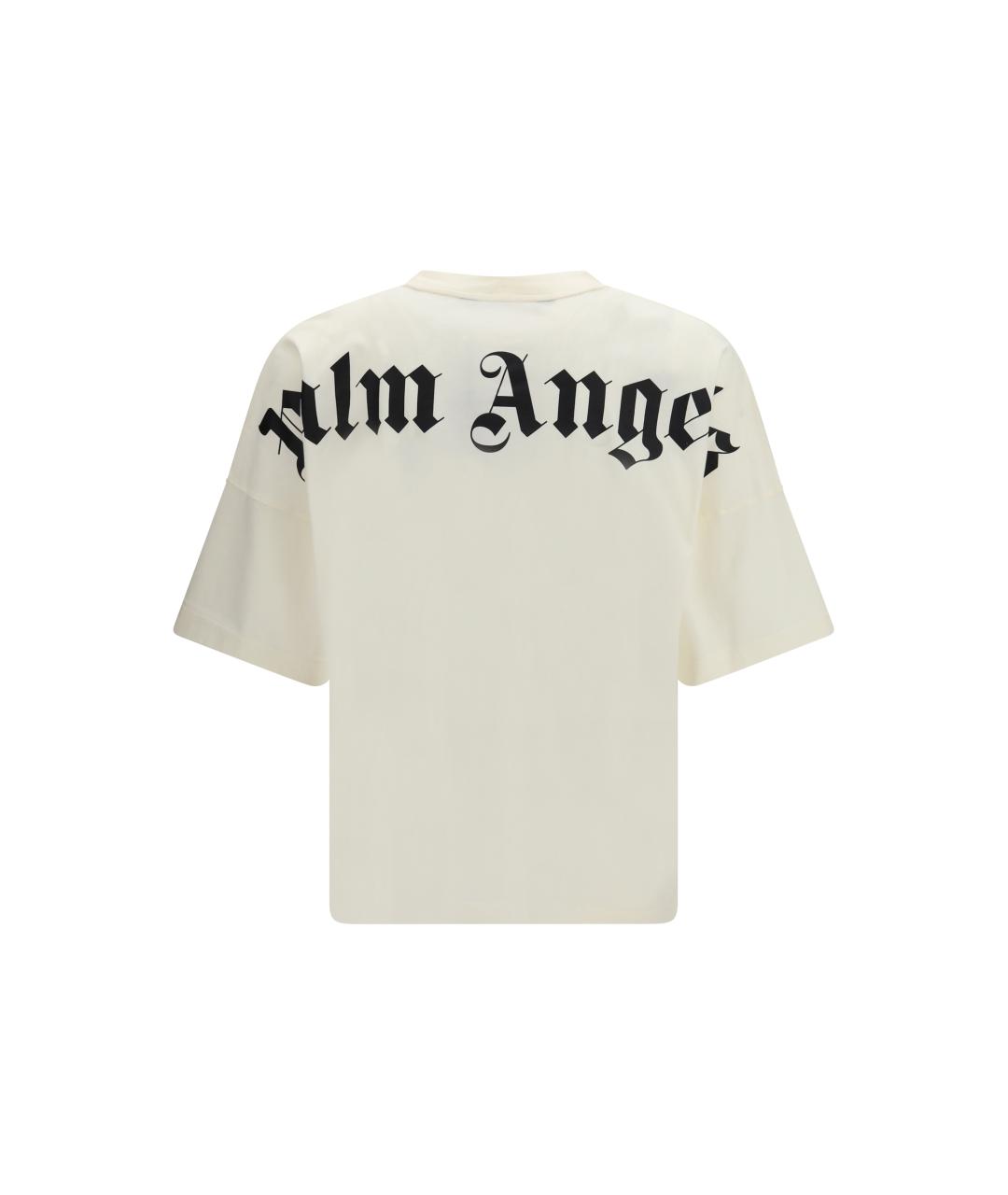 PALM ANGELS Белая хлопковая футболка, фото 2