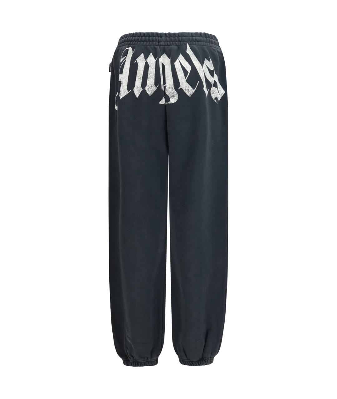 PALM ANGELS Черные хлопковые повседневные брюки, фото 2