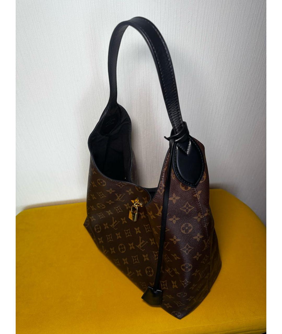LOUIS VUITTON Коричневая сумка тоут из канвы, фото 2