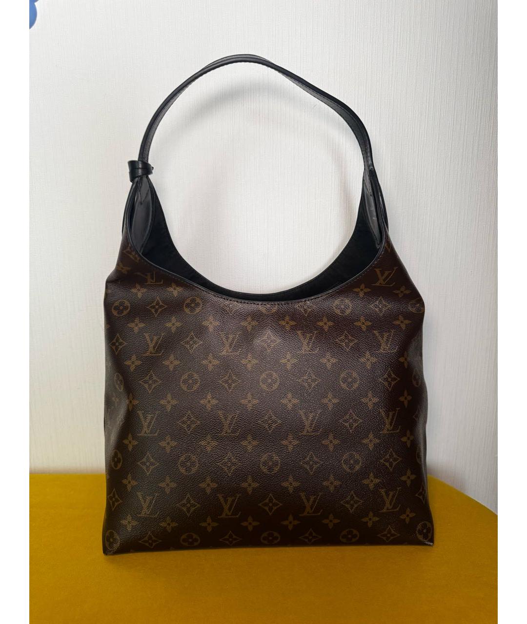 LOUIS VUITTON Коричневая сумка тоут из канвы, фото 3