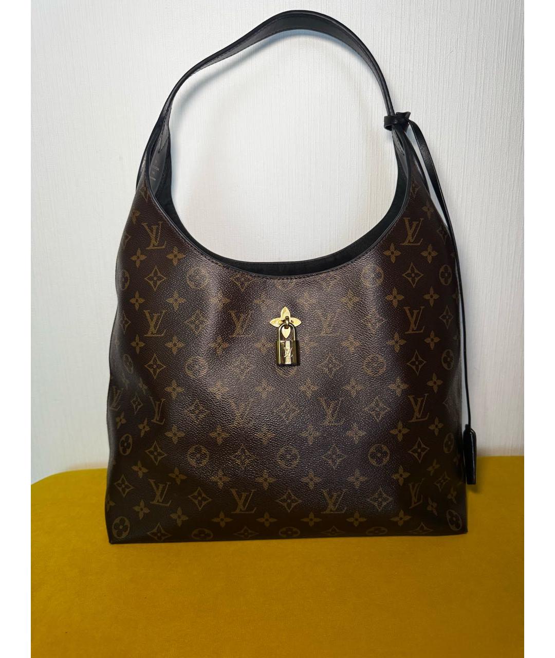 LOUIS VUITTON Коричневая сумка тоут из канвы, фото 9