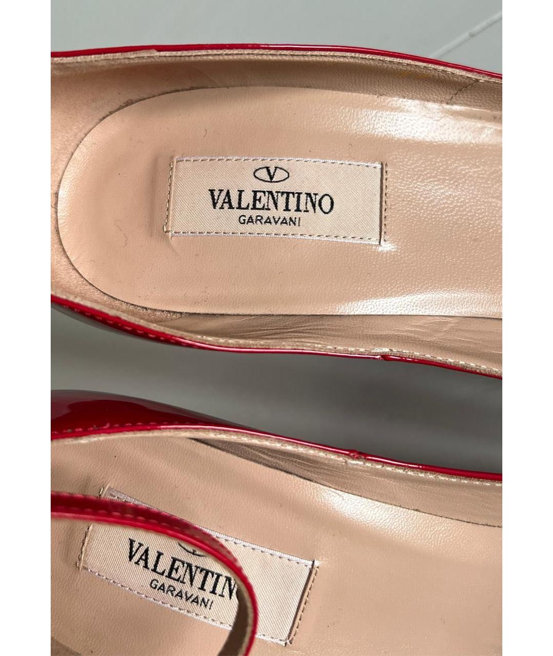 VALENTINO Красные туфли из лакированной кожи, фото 5