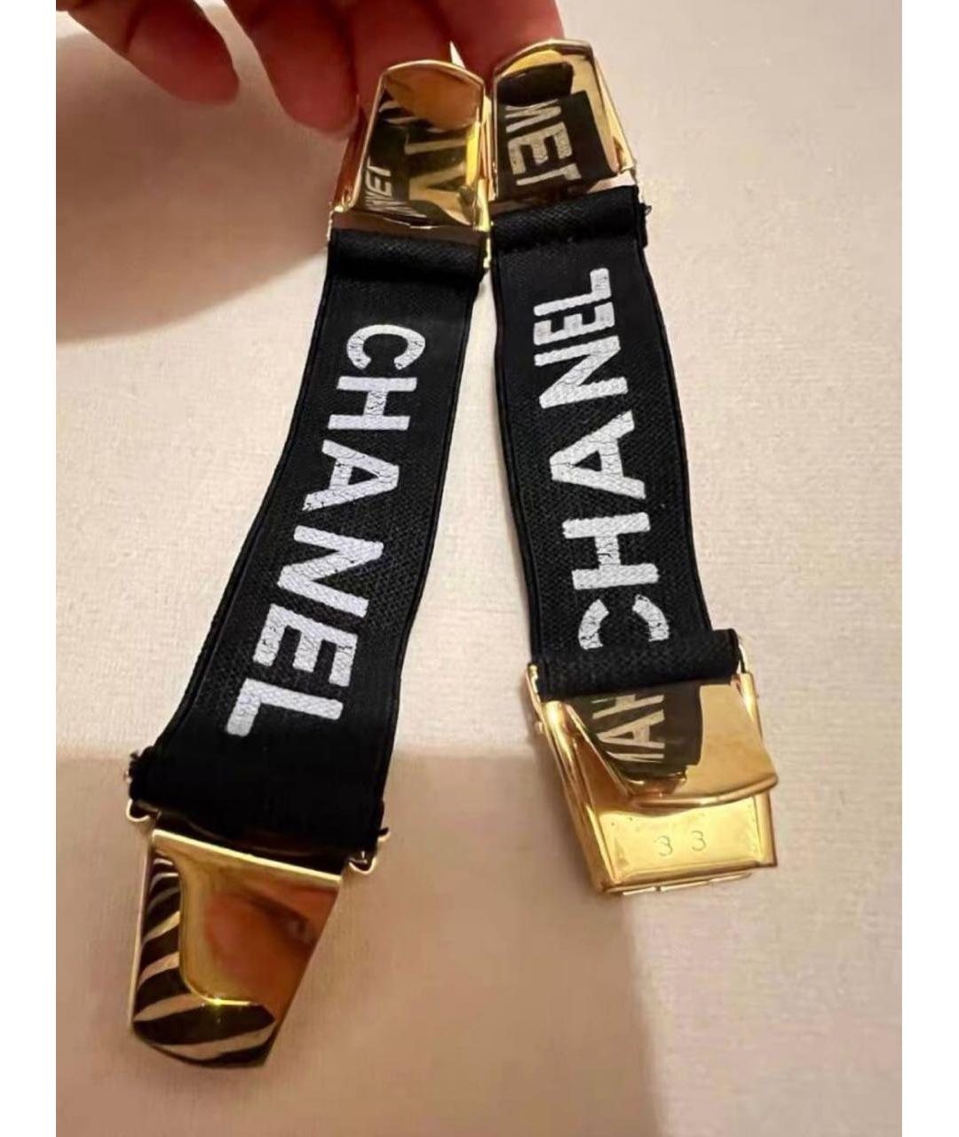 CHANEL Черный ремень, фото 2