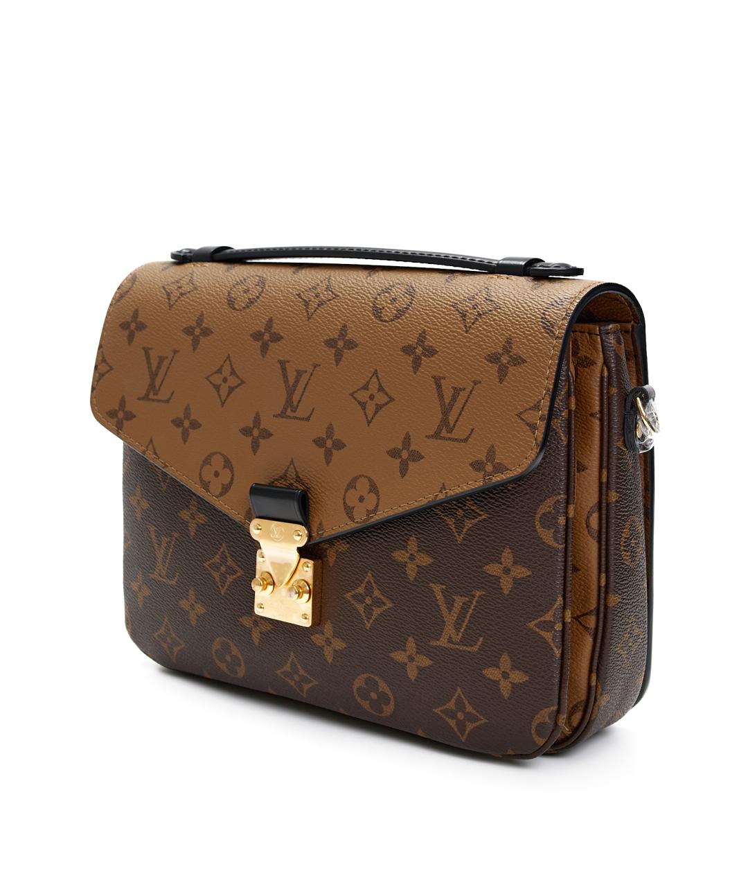 LOUIS VUITTON Коричневая сумка через плечо из канвы, фото 2
