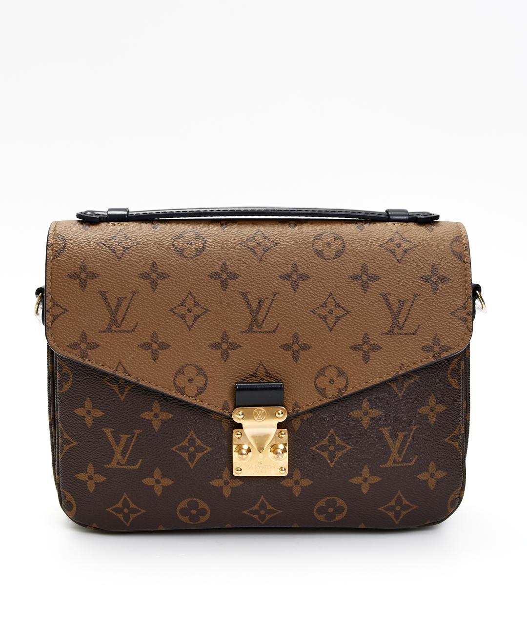 LOUIS VUITTON Коричневая сумка через плечо из канвы, фото 6