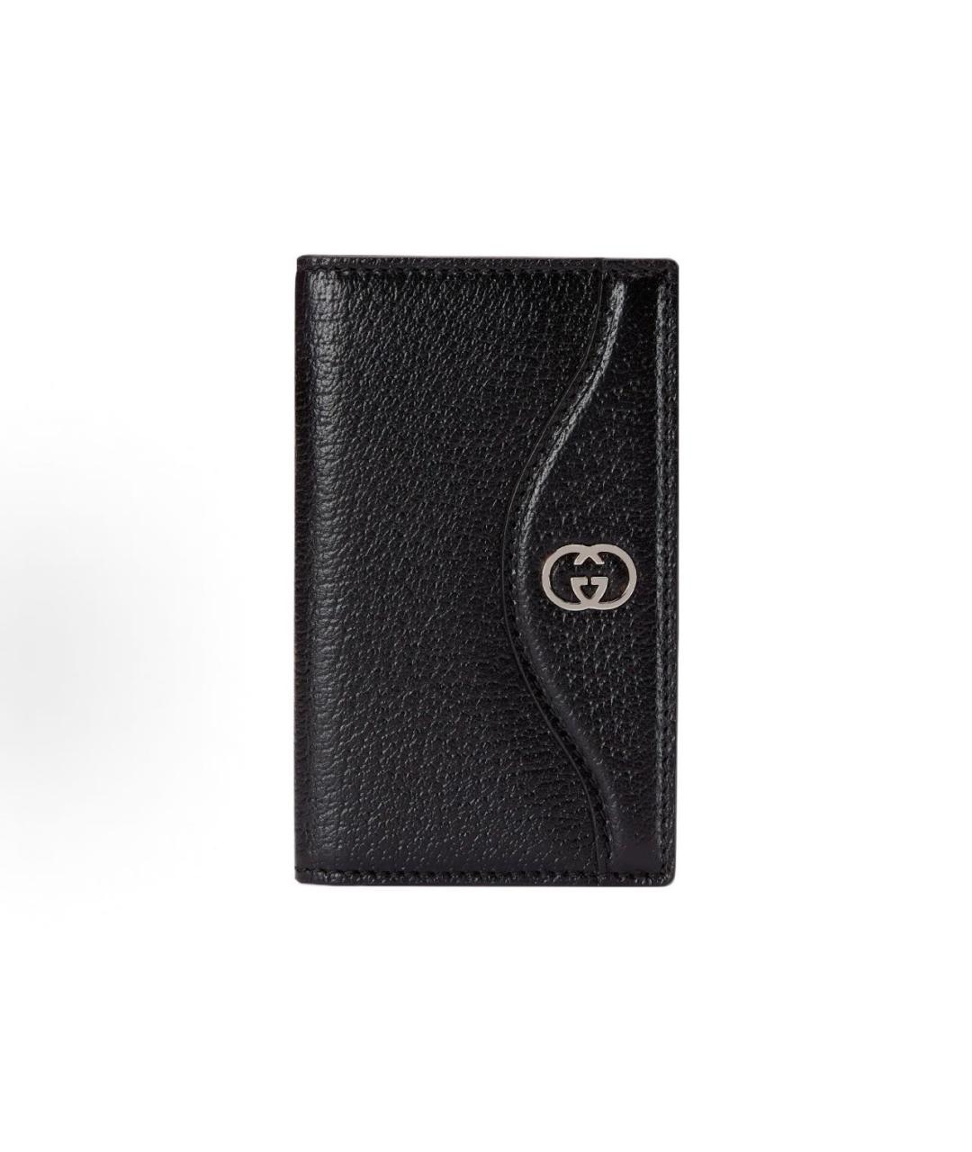 GUCCI Черный кожаный кардхолдер, фото 4