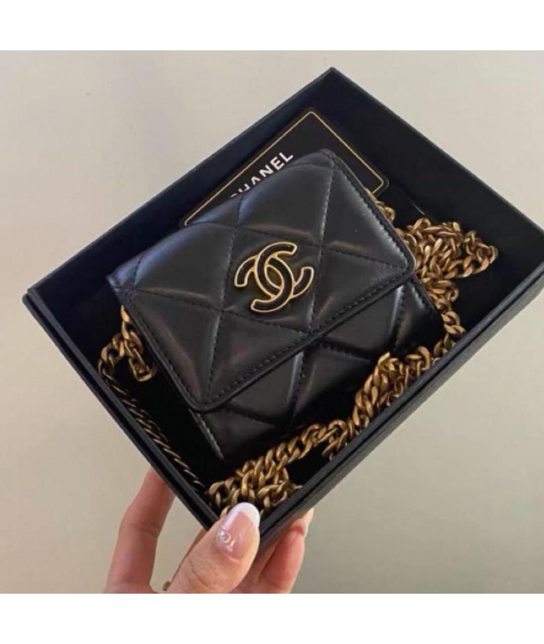 CHANEL Черная кожаная поясная сумка, фото 2
