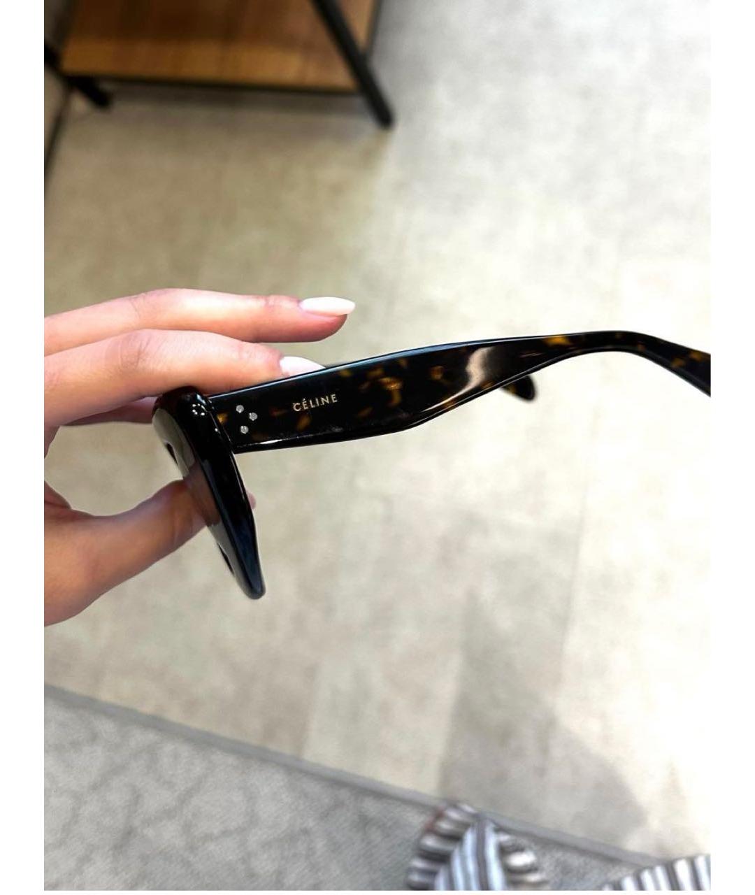 CELINE Черные пластиковые солнцезащитные очки, фото 5